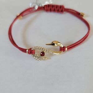 Swarovski Pavé S-Hook Cord Slider Bracelet